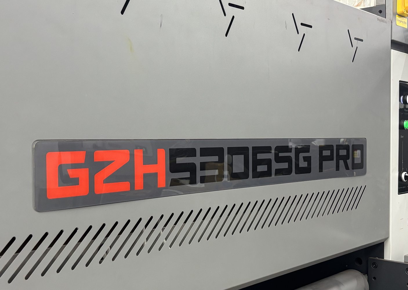 Close detail of our large-format printing equipment
